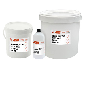 Mortier époxy tricomposant thixotrope pour réparations