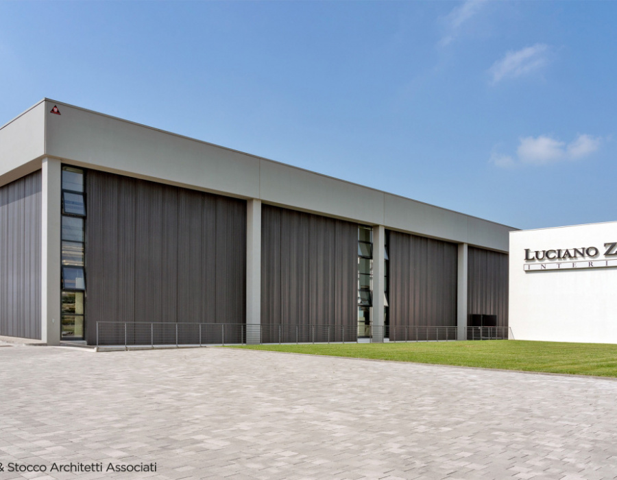 Pavilux®, industrial floor, concrete color. Luciano Zanta headquarters, Tezze sul Brenta, Italy. Project: Lucadello & Stocco Arch.