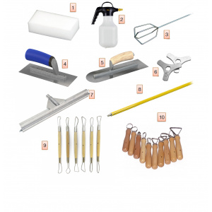 Outils pour mur imprimé et fausse pierres