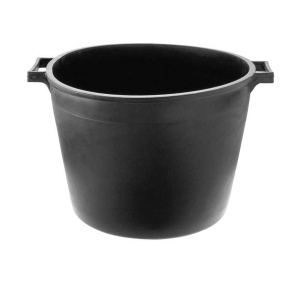 Pot en plastique noir pour mortier