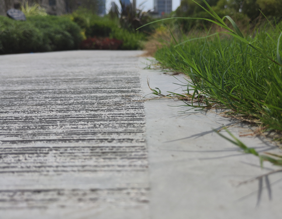 Deco Nuvolato polished effect floor in light gray colour. Talent Park, Wuhan, China. Project by Wuhan Zhongchuang Huanya Architectural Landscape Design Engineering Co